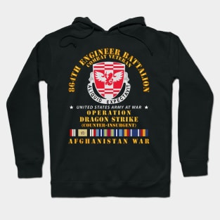 864th Eng Bn - Opn Dragon Strike w AFGHAN SVC Hoodie